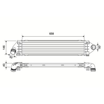 VALEO Ladeluftkühler 881563 für Ford Volvo