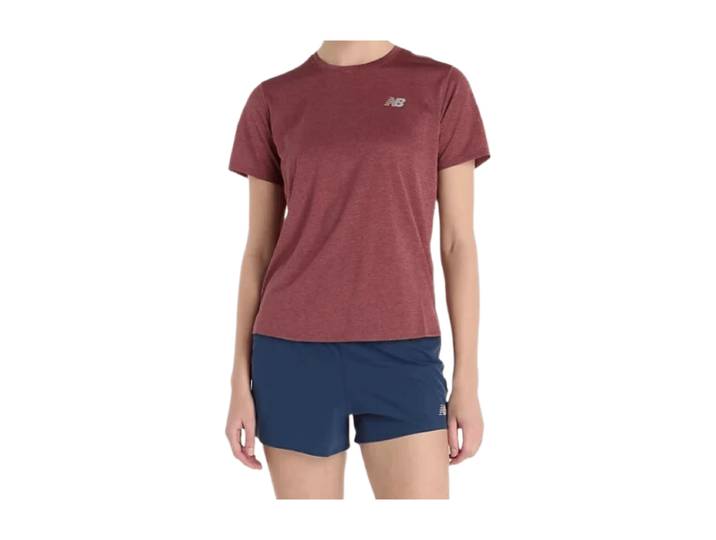 New Balance Maillot de running de sport bordeaux WMNS