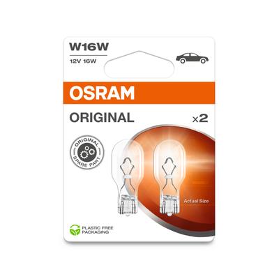 OSRAM Glühlampe, Tagfahrleuchte Original W16W 12V Doppelblister 9212bl