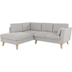 ECKSOFA Mario Silber Microfaser
