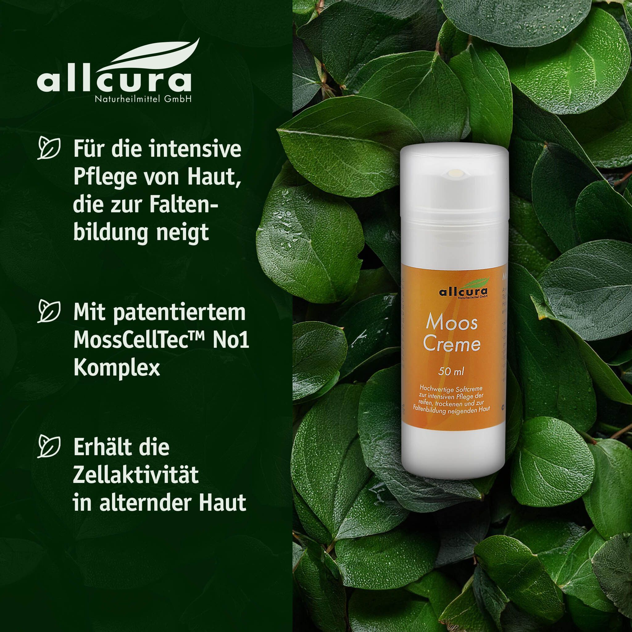 allcura Moos Creme mit Wirkstoff MossCellTec No.1 50 ml
