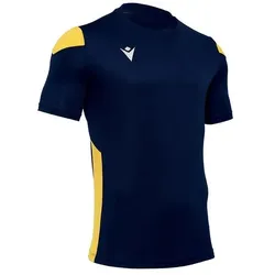 Macron, Herren, Sportshirt, Polis (3XS), Gelb, Blau