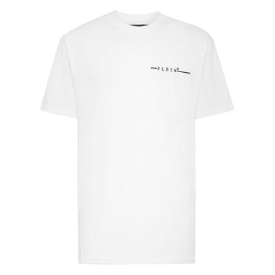 T-Shirt PHILIPP PLEIN "Philipp Plein Tm", Herren, Gr. XL, 0102, weiß, schwarz, Obermaterial: 100% Baumwolle, Shirts T-Shirt