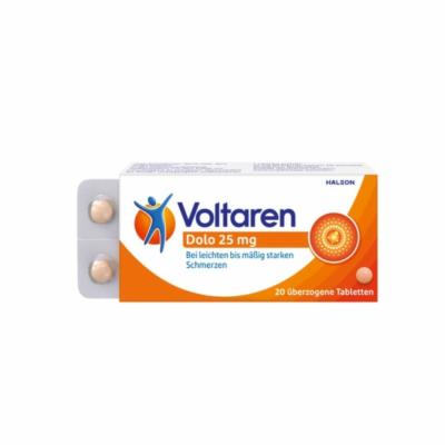 GlaxoSmithKline Consumer Healthcare GmbH & Co. KG VOLTAREN Dolo 25 mg überzogene Tabletten 20 St (bevor VOLTAREN Dolo Extra 25 mg) 20 St 05968195