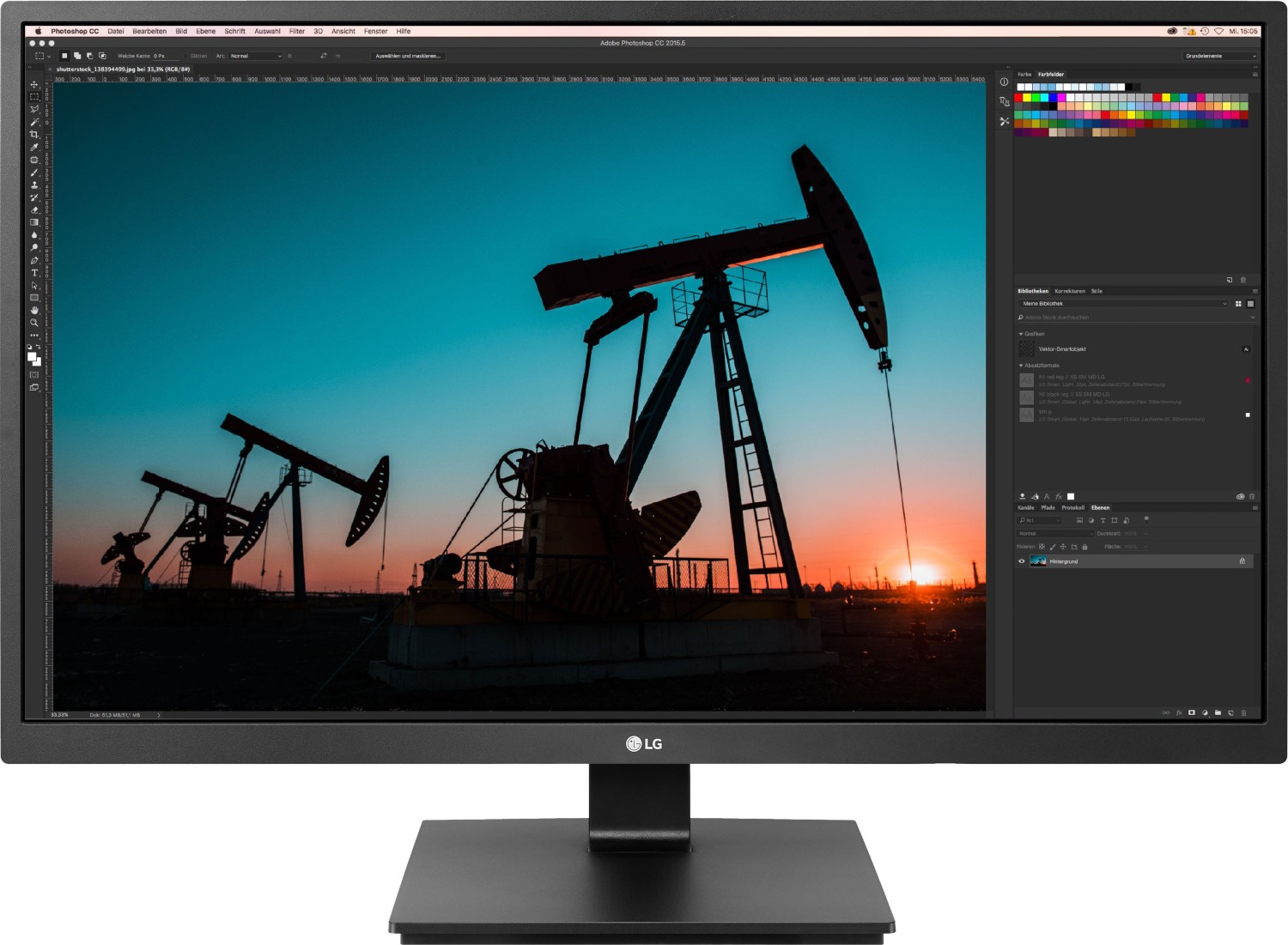 LG Electronics LG 27BN55UP-B 27 Zoll 4K (UHD) AH-IPS LED 16:9 60 Hz Monitor 27BN55UP-B.AEU