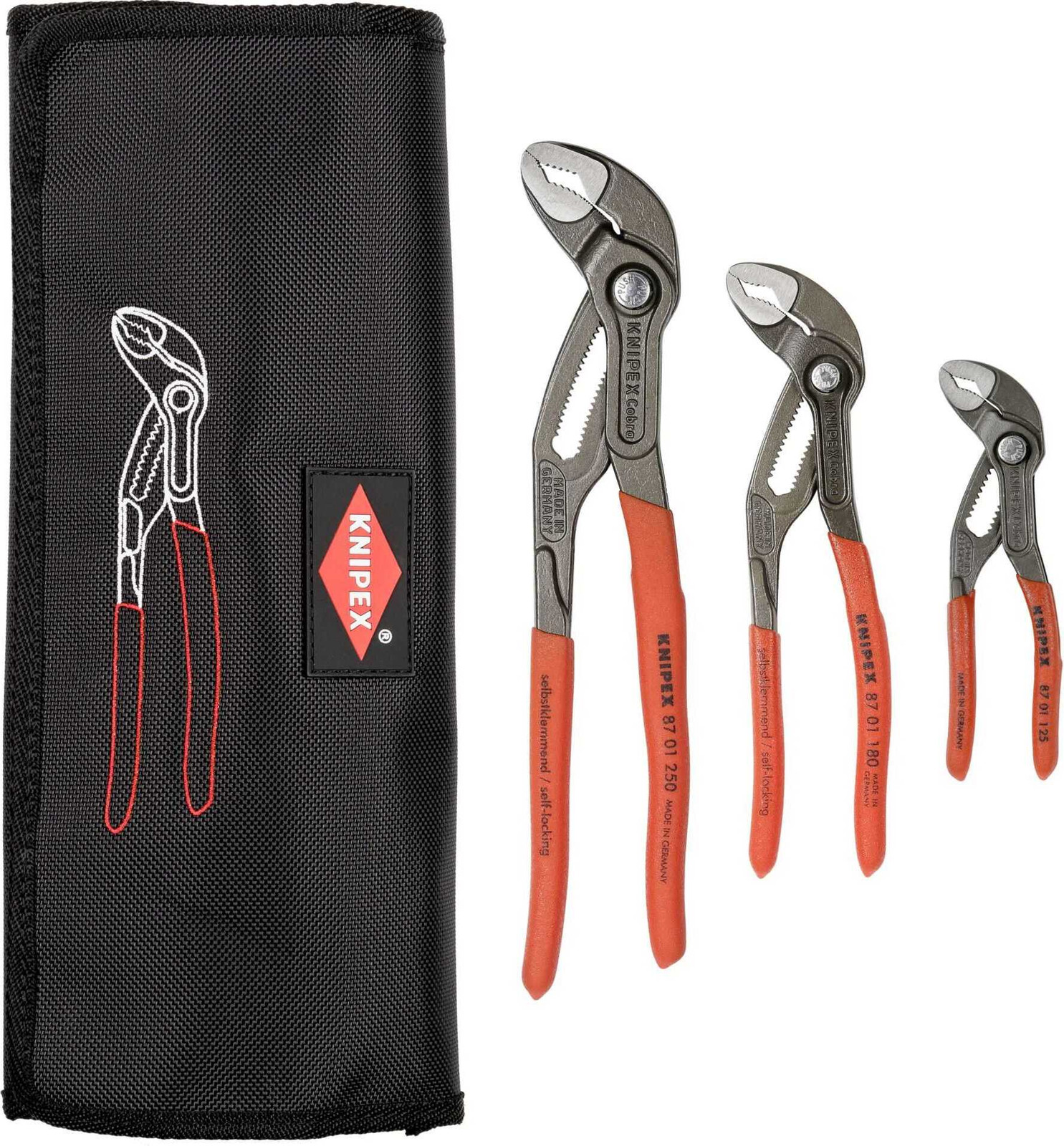 Knipex Cobra-set, 3-delig