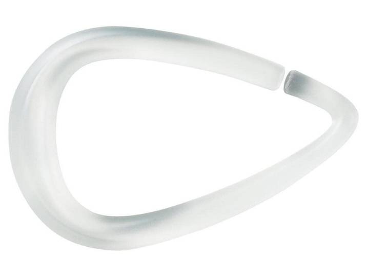 Türhaken SPIRELLA Drop Transparent 12 Stück , transparent, B:3,5cm H:5,5cm, Kunststoff, Haken, Türhaken