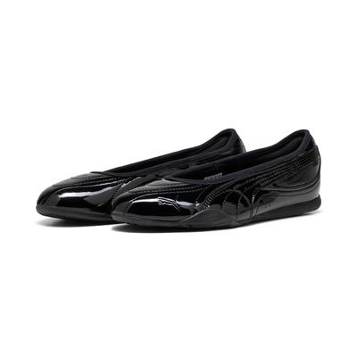 Sneaker PUMA "CATCH SOLEIL BALLERINA CHIC", Damen, Gr. 38,5, Textil, puma schwarz, puma weiß, Synthetik, Schuhe Sneaker