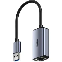 Cudy USB-A to Ethernet Adapter (RJ45 (1x)), Netzwerk Adapter, Grau