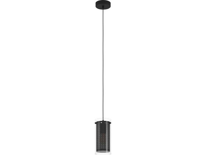 Eglo 900341 PINTO TEXTIL 1 E27 Suspension Ø120mm Noir Clair Noir