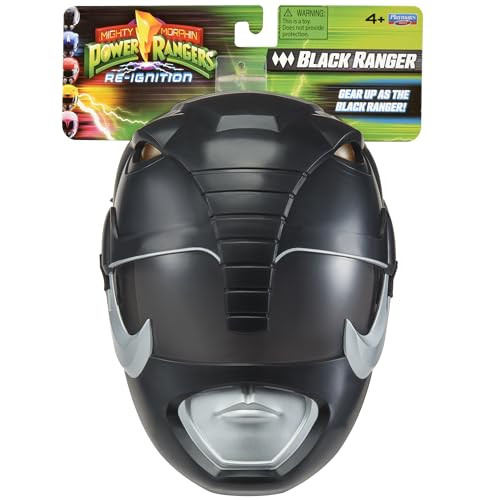 Power Rangers Mighty Morphin Black Ranger Rollenspel Masker voor Kinderen