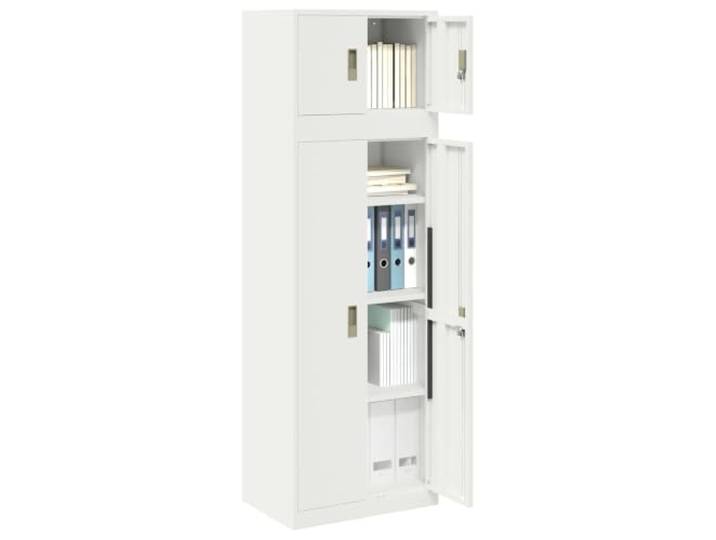vidaXL Aufbewahrungsschrank 2 stk. 60 x 40 x 180 cm Stahl Abschließbar Bewahre deine wichtigen Dinge sicher auf, Hält auch bei Feuchtigkeit stand, Platz für verschiedene Dinge
