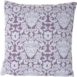Deko-Kissen Barock, Sofakissen Zierkissen mit Füllung, lila 45x45cm