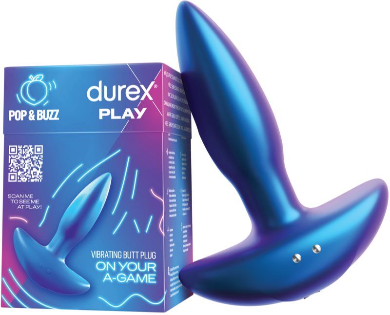 Durex Play Pop & Buzz Plug anal à vibrations 1 pcs