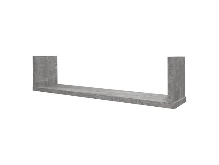 Étagère murale Holt II Panneau aggloméré plaxé Gris/Imitation béton 90 x 23 x 19cm