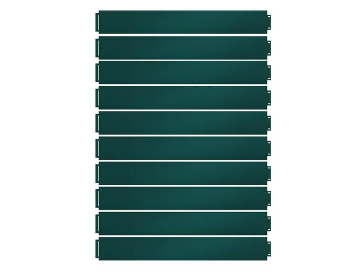 Vicco Rasenkante Grün 100 x 18 cm 10 meter, Metall, Rechteckig, 100x18x0.7 cm, Gartenzubehör, Hochbeet