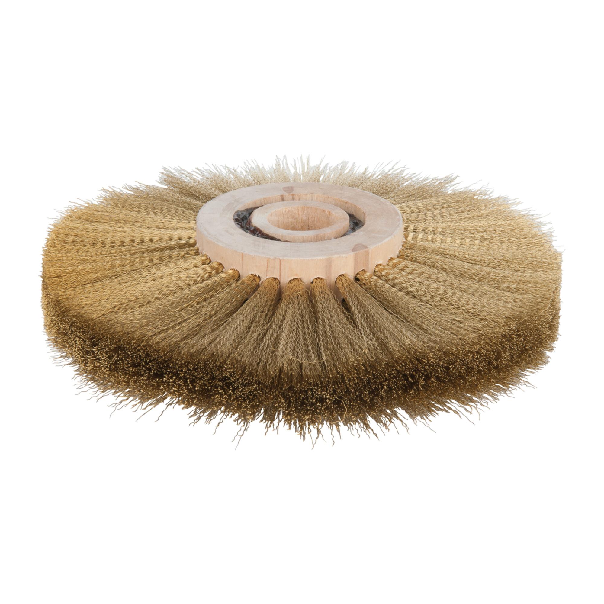 KS Tools BRONZEplus Rundbürste, Zinnbronzedraht, gewellt, Ø 150 mm (963.9596)