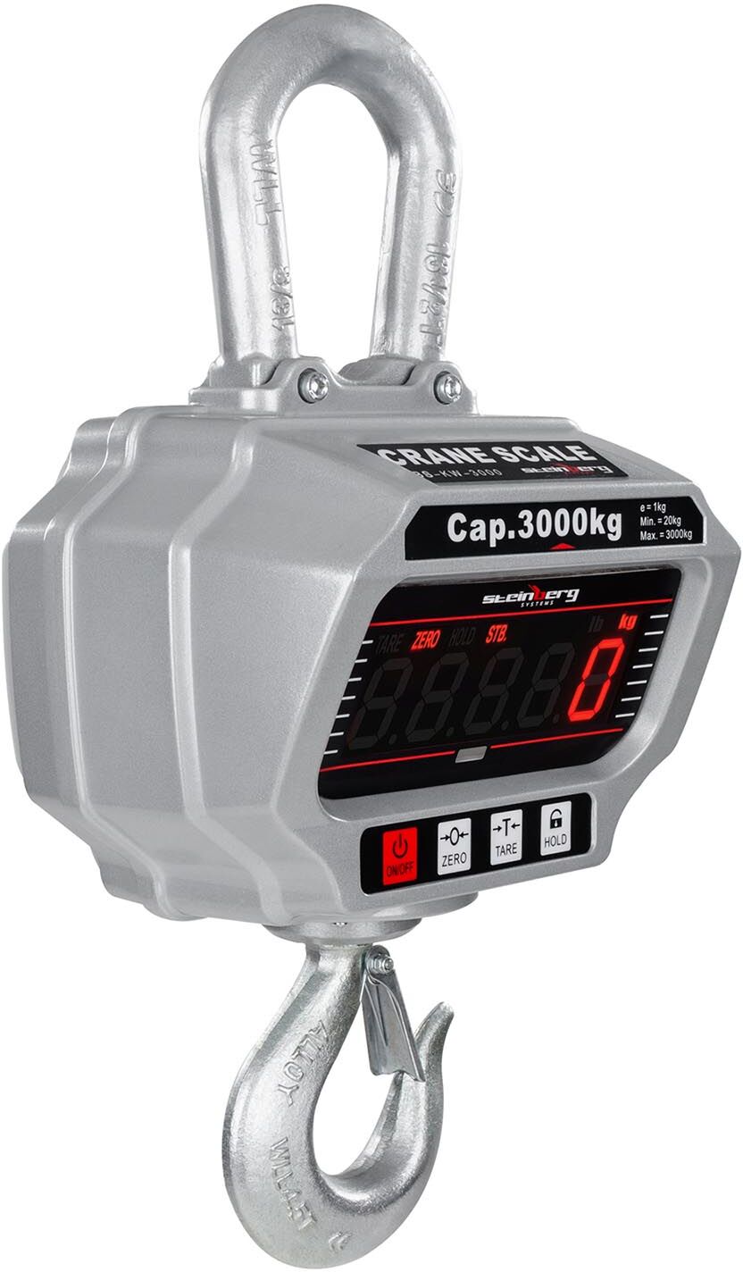 Steinberg Systems Crane Scale - 3000 kg / 1 kg - LED - digital - remote control 50 m SBS-KW-3000