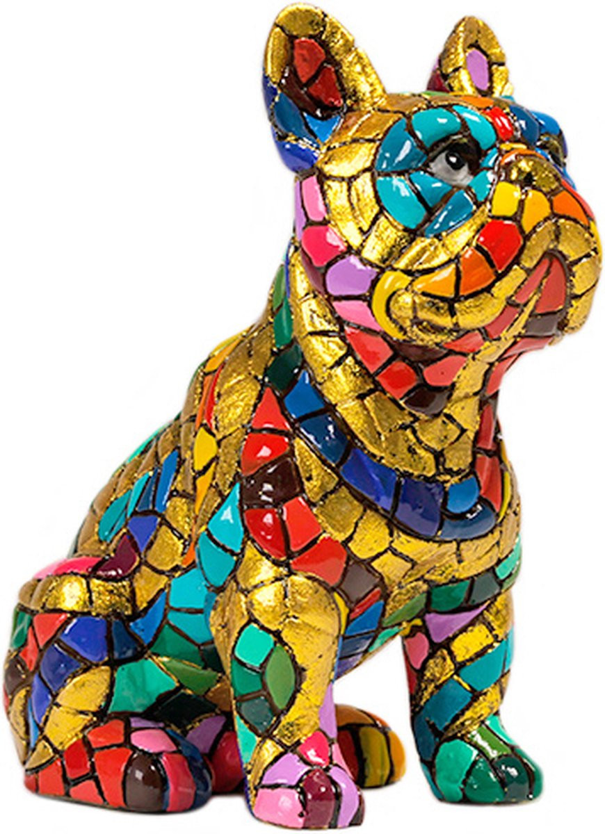 Barcino Mozaiek Carnaval Bulldog in Gaudi-stijl voor op tafel
