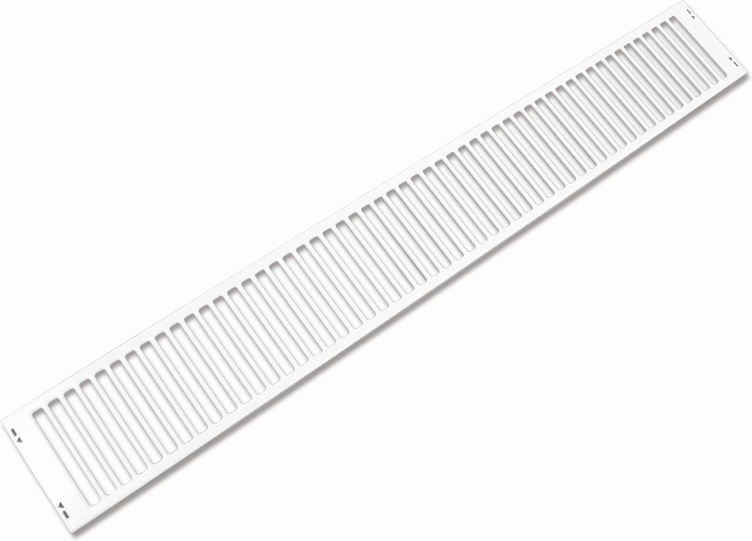 Couvercle décoratif Purmo A06110000401TG0 BL 400 mm, type 11, grille décorative angulaire