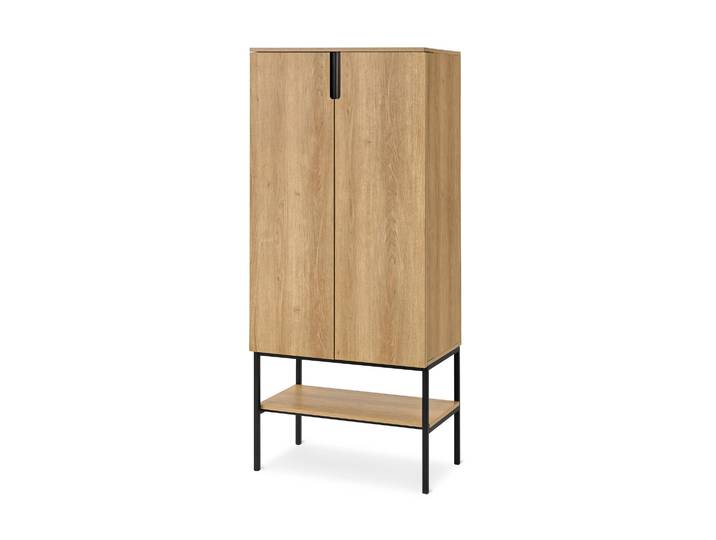 Tchibo - Buffetschrank mit 2 Türen - 70x40x160cm - schwarz -