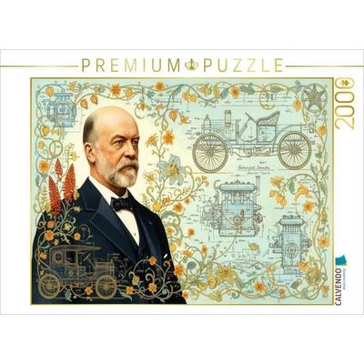 CALVENDO Puzzle Gottlieb Daimler (1834-1900) - schneller Verbrennungsmotor für Fahrzeuge | 2000 Teile Lege-Größe 90x67cm Foto-Puzzle für glückliche