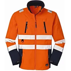 BIG Arbeitsschutz,  Warnschutz-Softshelljacke PITT leuchtorange/navy,Gr.3XL (3XL)