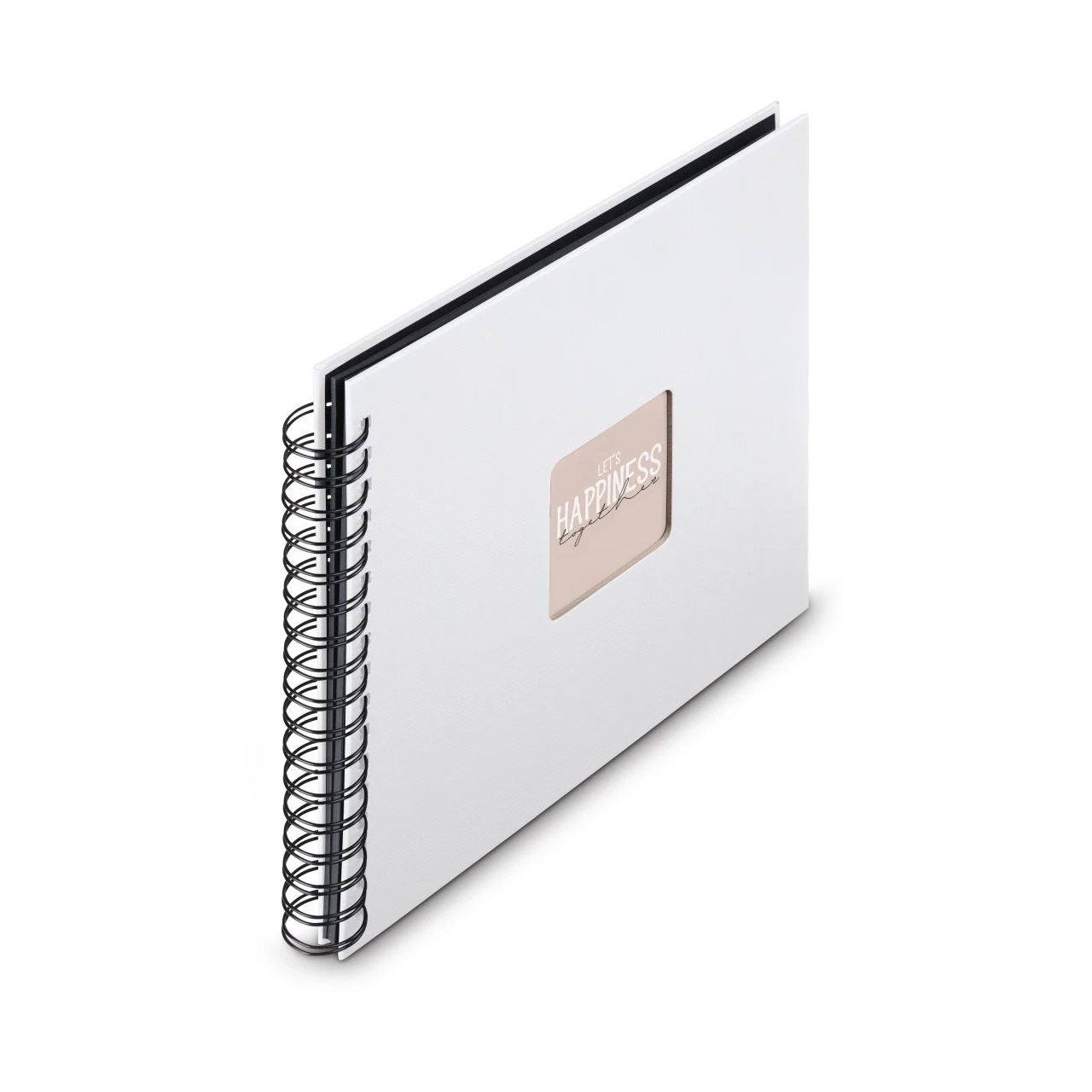 hama Fotoalbum Fine Art neutral 28,0 x 24,0 cm, 50 schwarze Seiten Weiß