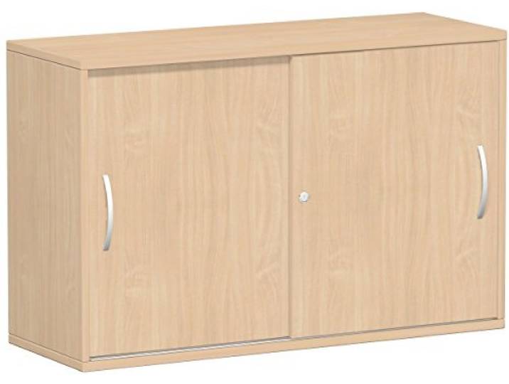 Gera Möbel Schranksystem Flex Schiebetürenschrank, Holzdekor, buche/buche, 120 x 42.5 x 79.8 cm