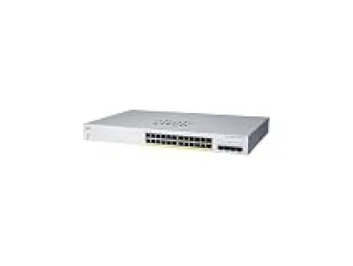 Commutateur Intelligent Cisco Business CBS220-24P-4X 24 Ports GE PoE Ports SFP+ 4 x 10G Garantie matérielle limitée de 3 Ans (CBS220-24P-4X-EU)