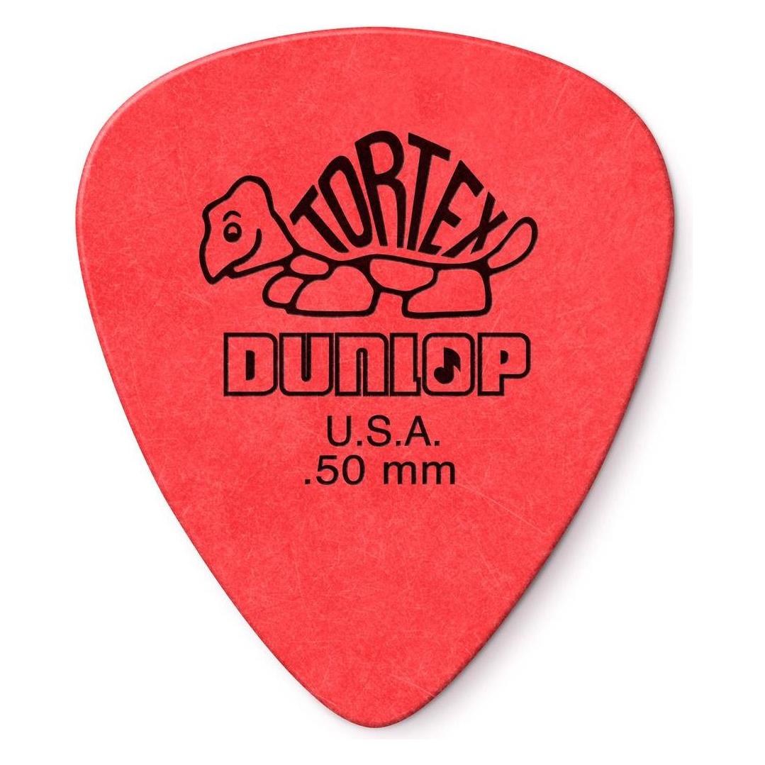 Dunlop Plectren Tortex 050 rot (12) (12x, 0.50 mm) (DL P 0035 418 P.50)