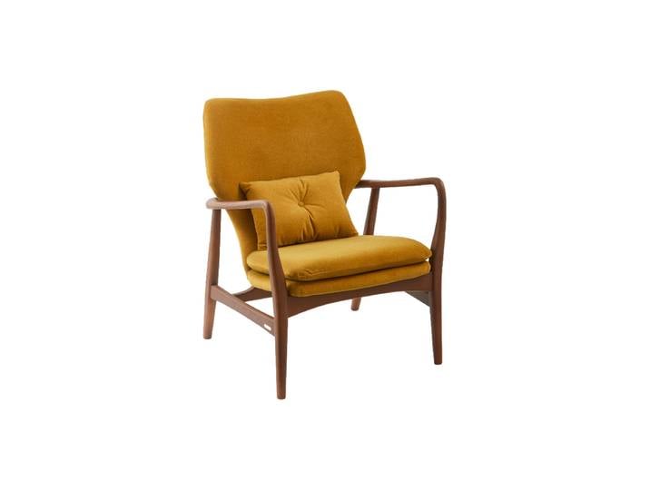 Massiver Design Sessel „Peggy“ Esche Ocker Pols Potten
