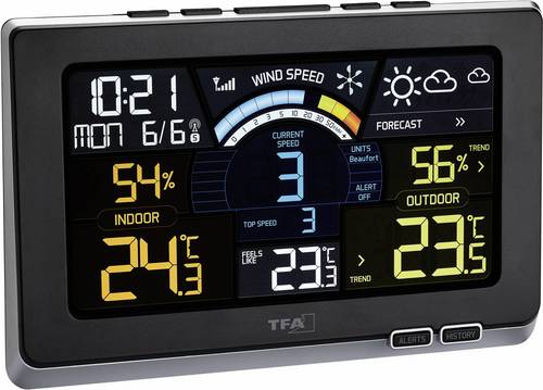 TFA Dostmann Spring Breeze 35.1140.01 Funk-Wetterstation Anzahl Sensoren max. 3