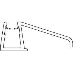 HSK Ersatzteile Wasserabweisprofil, Transparent, E100058-8-1-S-99 E100058-8-1-S-99