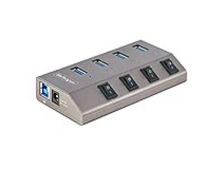 StarTech Hub USB-C 4 Ports 5Gbps, Interrupteurs, UE (5G4AIBS-USB-HUB-EU)