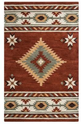 NAVATEXTURA Ryder Brown, Tan, and Grey Hand-tufted Wool Rug