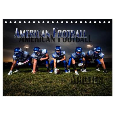 American Football - Athleten (Tischkalender 2026 DIN A5 quer), CALVENDO Monatskalender