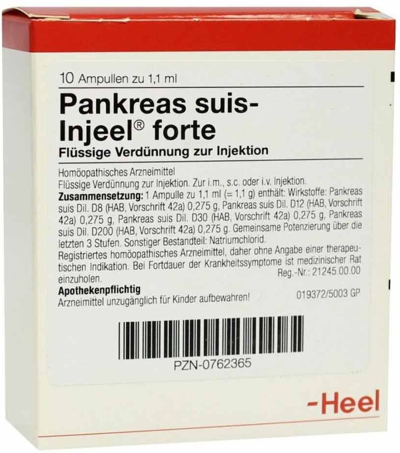 Pankreas Suis Injeel forte Ampullen