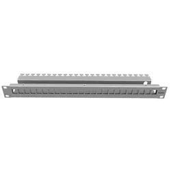 DNTZ Patchpanel 24-fach leer fixLink 1HE 19" Eisenblech