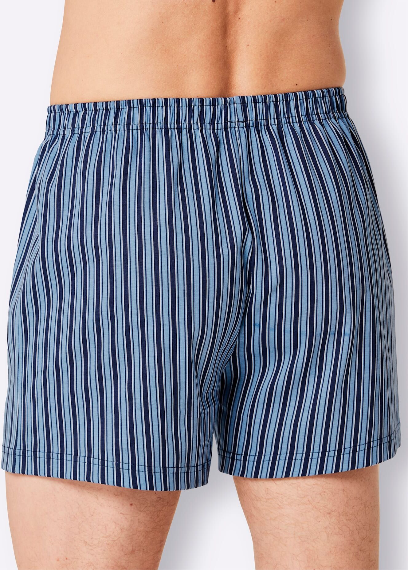 Boxershorts KINGS CLUB, Herren, Gr. 5, 3 Stk., blau (marine, gestreift, marine, bedruckt, marine, kariert), 100% Baumwolle, Unterhosen Boxershorts marine, gestreift, marine, bedruckt, marine, kariert 5, 3 Stk.