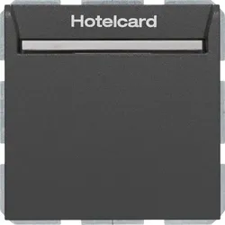 Berker Relais-Schalter Hotelcard anthrazit matt 16409906