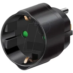 TRA JAP - Reiseadapter USA Steckdose und Euro Stecker schwarz