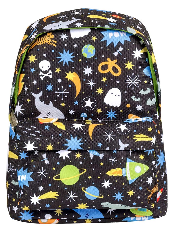 a little lovely company Kinderrucksack "Galaxy" in Schwarz - (B)23,5 x (H)30 x (T)10 cm - onesize