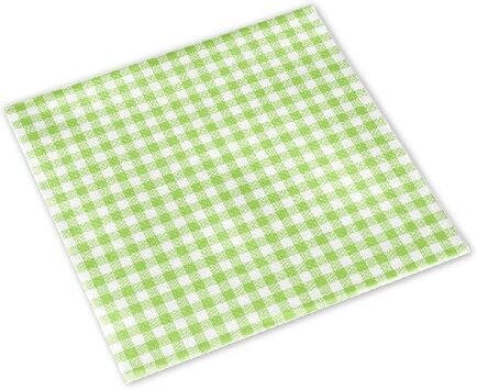 Pack Service Tovagliolo Vichy Mela 33x33 cm 1200 Pezzi