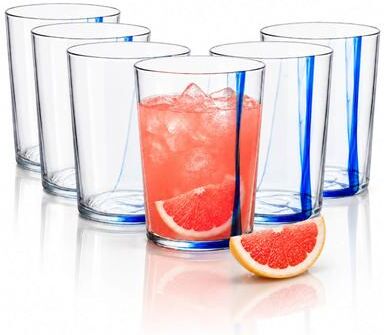 Bormioli Rocco Stria Glass Drink Glass Set of 6