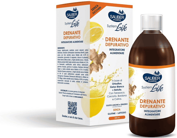 Sauber Pharma Sauber SystemLife Drenante Depurativo Integratore 500 ml