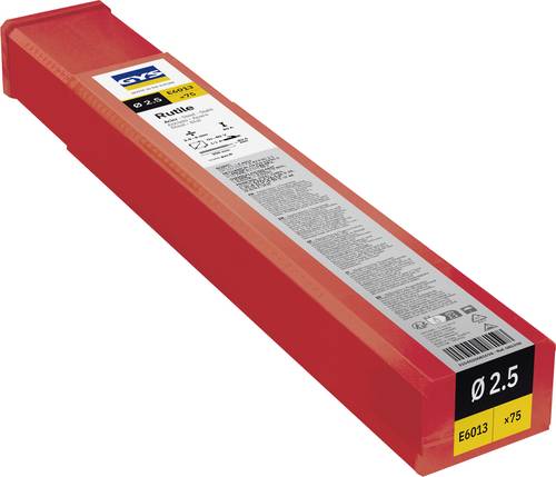 GYS Rutil E6013 - Ø 2,5mm Schweißelektroden 75 St. (Ø x L) 2.5mm x 350mm 60 - 100A