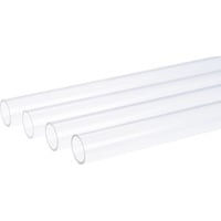 HardTube 12/10mm Acryl (PMMA) Klar 60cm, Rohr transparent, 4er Set