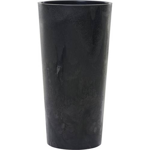 Siena Garden LOCON STONE LA546-71Pflanzgefäß Polypropylen Beton-Optik, Schwarz
