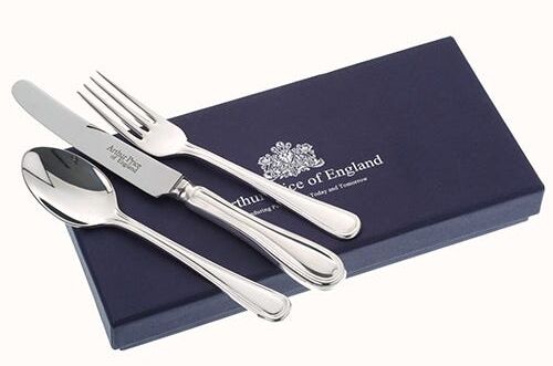 Arthur Price of England 18/10 Stainless Steel Britannia Childrens 3 Piece Cutlery Set